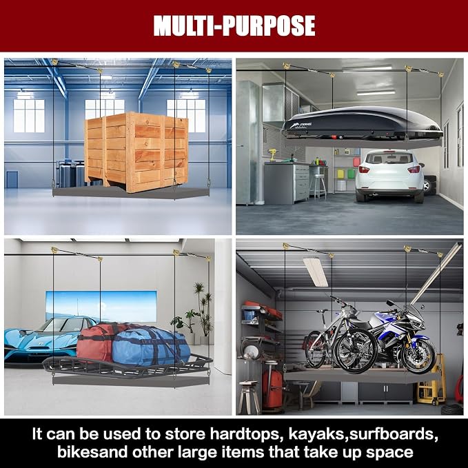 Overhead Garage Storage Rack - Image 7