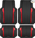 CAR PASS Heavy Duty Rubber Car Mats Metallic S~L Size, Aluminum Film All by CARPASS