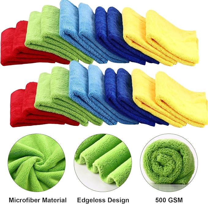 Shimeyao 30 Pcs Edgeless Microfiber Plush Towels - Image 3
