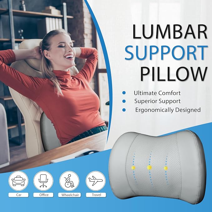 Classic Memory Foam Lumbar Cushion Provides Excellent Back Support and Pain - Image 2