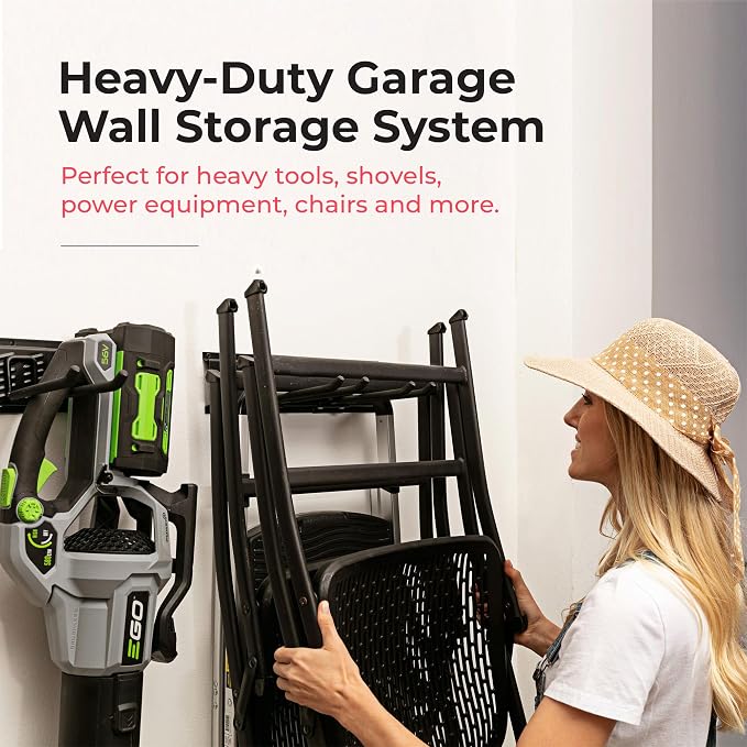 Heavy-Duty Garage Wall Storage System | Wall Mounted Tool Organizer Rack - Image 6