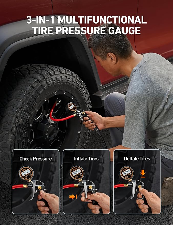 AstroAI T1 Digital Tire Pressure Gauge - Image 6