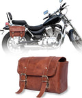 Genuine Leather Large Capacity Saddle Bag by JINALEXIALEATHER