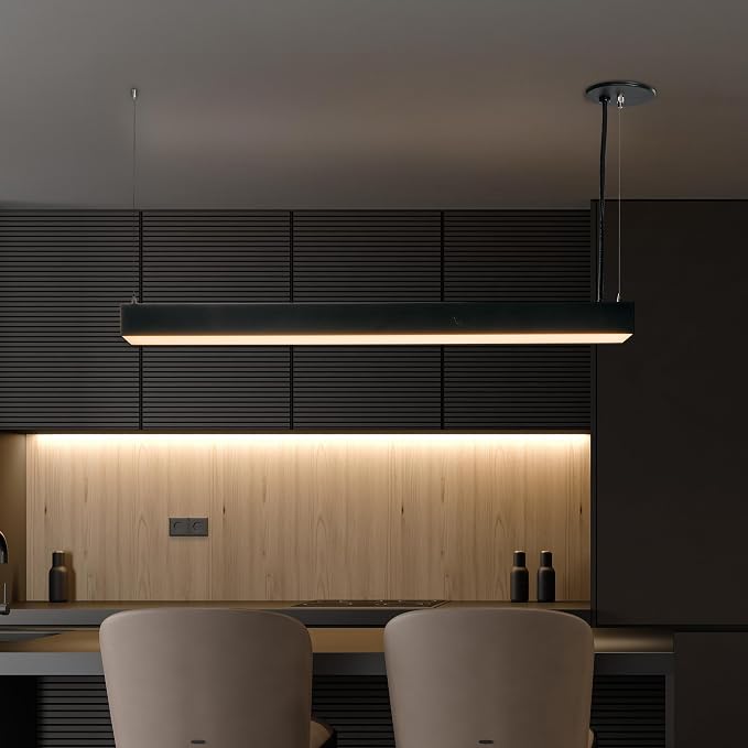 Maxxima 4 ft. LED Black Linear Light, Up and Down Adjustable Light Output - Image 2