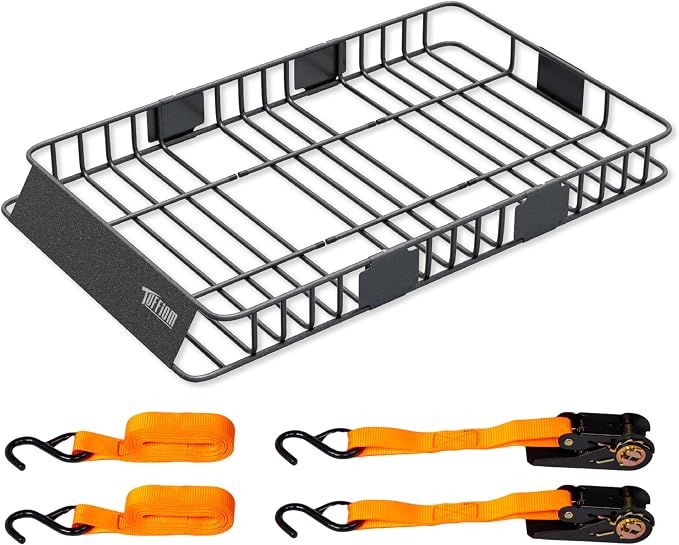 Bonnlo 250lbs Extendable Rooftop Cargo Carrier, 64×39×6inch Universal Roof Rack by Bonnlo