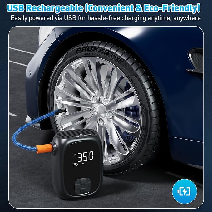 Tire Inflator Portable Air Compressor – Fast Inflation, Auto Shut-Off & LED - Image 5