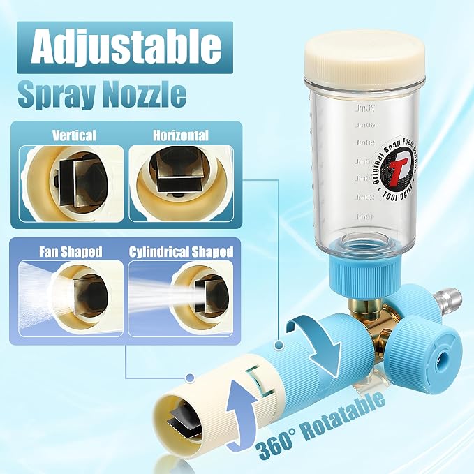Tool Daily Foam Cannon with Dual Connector Accessory, Original Soap Cannon - Image 4