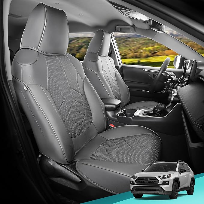 for Toyota RAV4 Seat Covers 2019 2020 2021 2022 2023 2024 2025 RAV 4 LE XLE by FEINEPRO