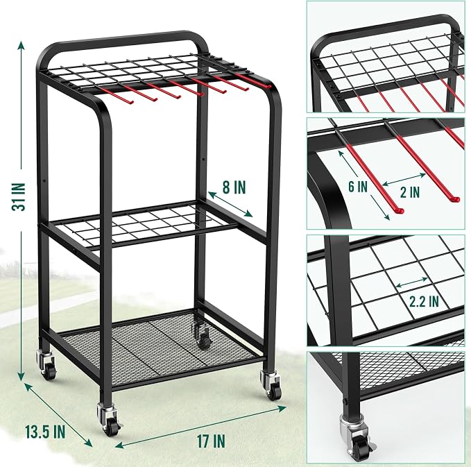 Trieez Garden Tool Organizer for Garage, Yard Tool Organizer - Image 2