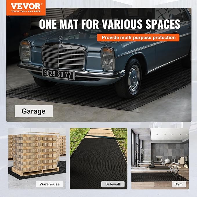 VEVOR Diamond-Plate Flooring Roll, SBR Rubber Mat, Gym & Garage Industry - Image 2