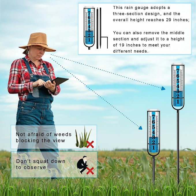 Rain Gauge Outdoor, Freeze Proof Rain Gauges Outdoors Best Rated, Rain Water - Image 5
