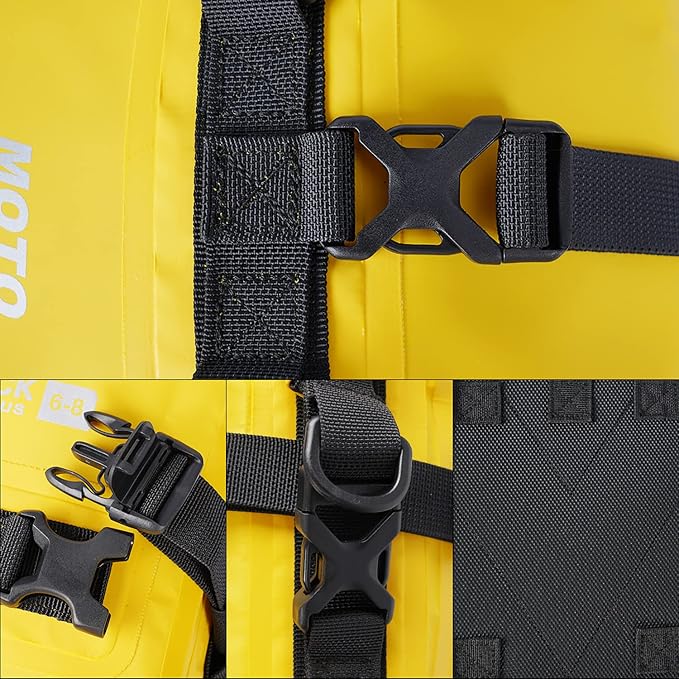 Motorcycle Tail Bag Front Bumper Bag, 8L Roll-top Waterproof Motor Saddle - Image 5