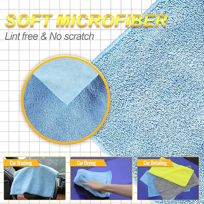 Microfiber Car DryingTowel, Exterior & Interior, Extra Soft, Reusable and - Image 4