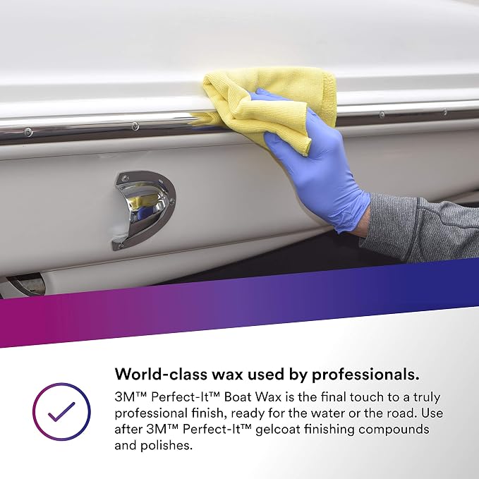 3M Perfect-It Boat Wax, 1 Quart, Contains Carnauba Wax, Protects against - Image 5