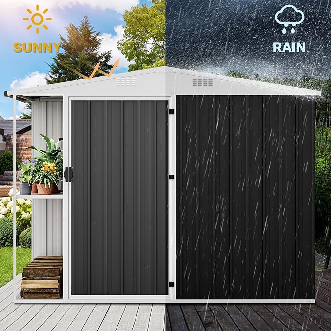 DWVO Outdoor Storage Shed 8x4FT - Image 5