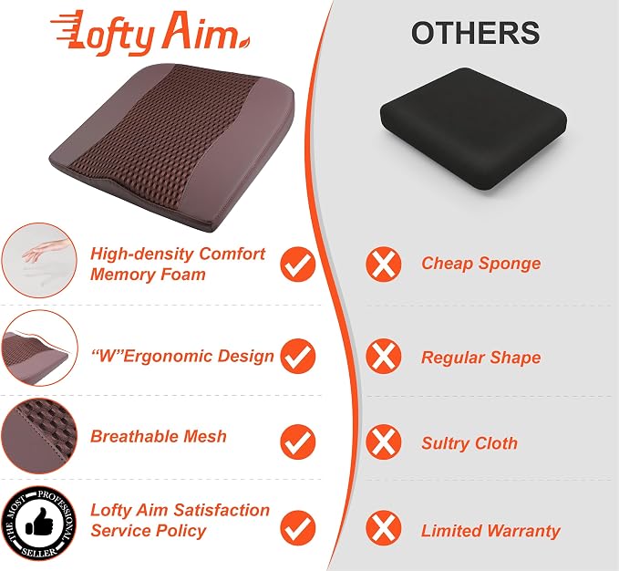 Car Seat Cushion, Comfort Memory Foam Car Cushions - Image 9