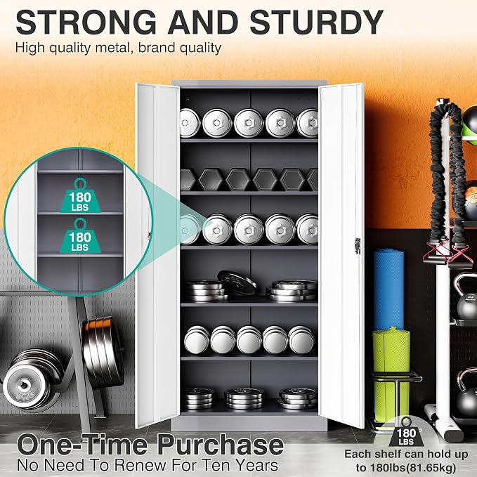 Wide & Deep Metal Storage Cabinet - Image 4