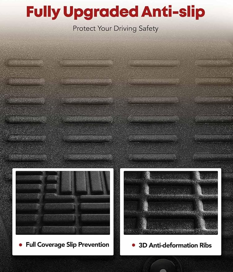 YHTAUTO Automotive All Weather Floor Mats Compatible - Image 4