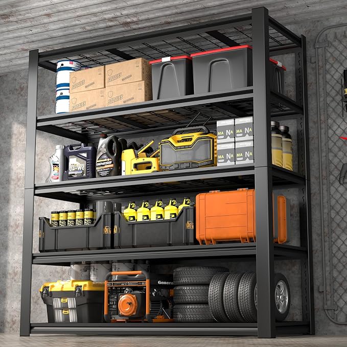 Garage Shelf, Heavy Duty Storage Rack Load 3000lb, 5-Tier Metal Garage Shelving by IRONFFICE