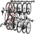 FLEXIMOUNTS 6 Bike Storage Rack, Heavy Duty Wall Mount Hanger by FLEXIMOUNTS