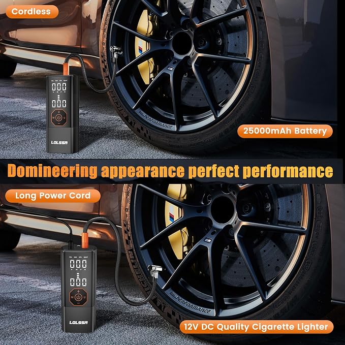 Tire Inflator Portable Air Compressor-180PSI Air Pump - Image 5