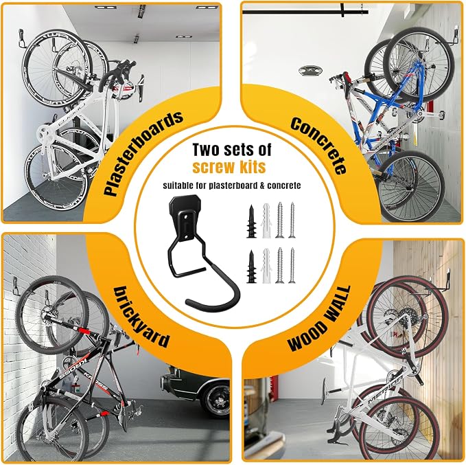 Wall Mount Bike Hooks Bike Hooks - Image 6