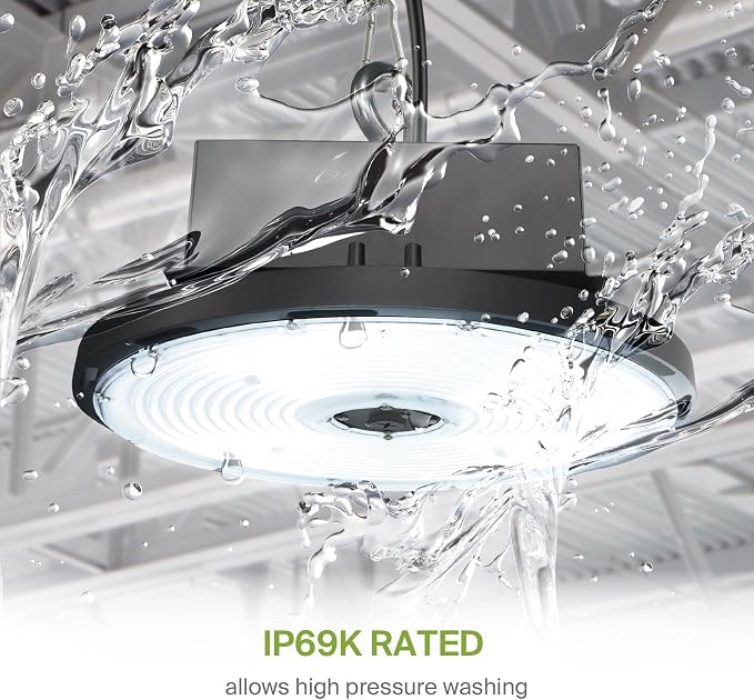 ASD LED High Bay UFO Light Fixture, Commercial Shop Lighting | Dimmable - Image 4