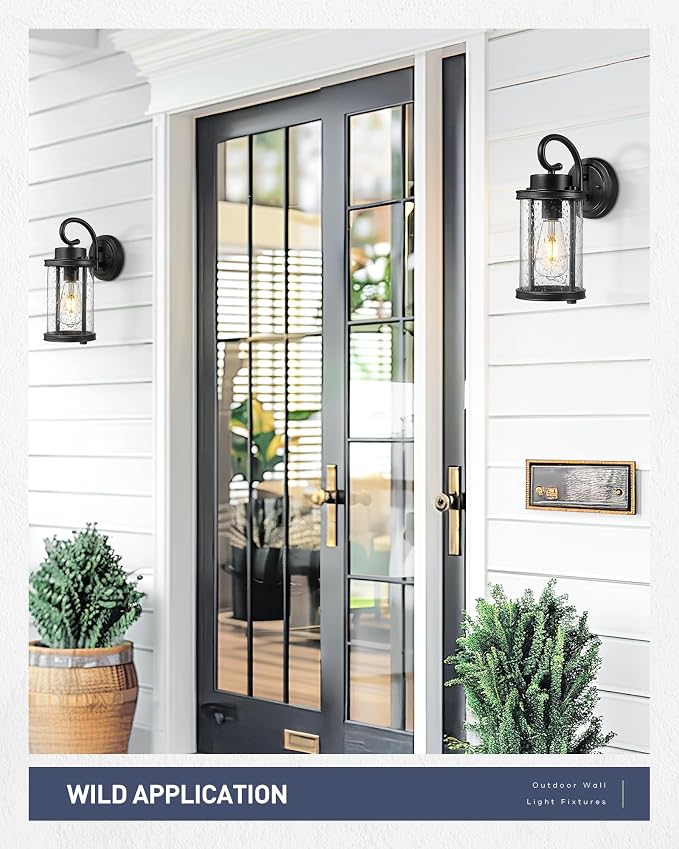 kudos Porch Lights, 12.5 inch Cylinder Outdoor Wall Light, E26 Sockets - Image 6