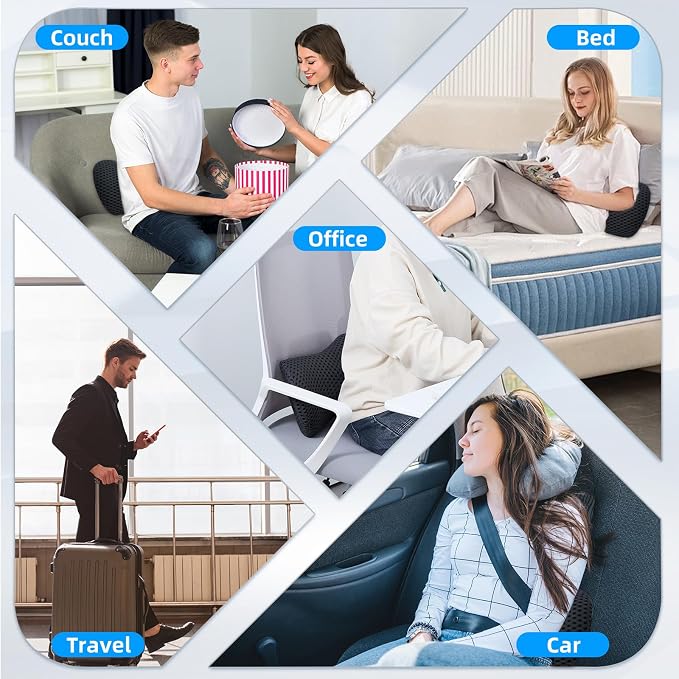 Lumbar Pillow, Memory Foam Lumbar Support Pillow - Image 8