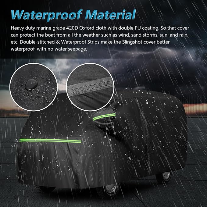 Waterproof Car Covers for 1950-1992 VW Bus T1 T2 T3, 420D Oxford Cloth Sun Heat - Image 5