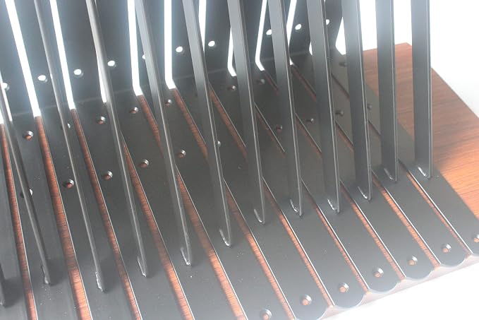 32 Pack L16 x H 10" Black Heavy Duty Shelf Brackets - Image 6
