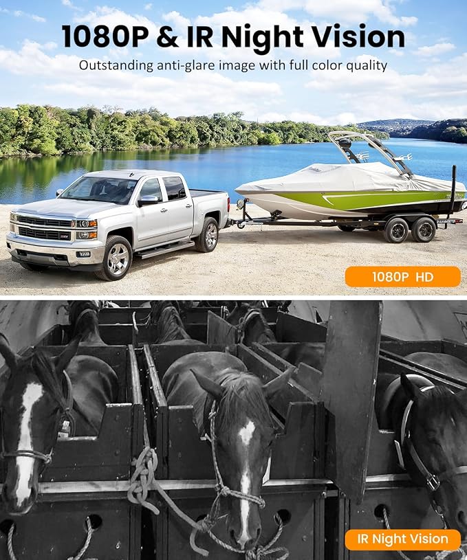 Solar Backup Camera Wireless for RVs and Trailers No-Installation - Image 6
