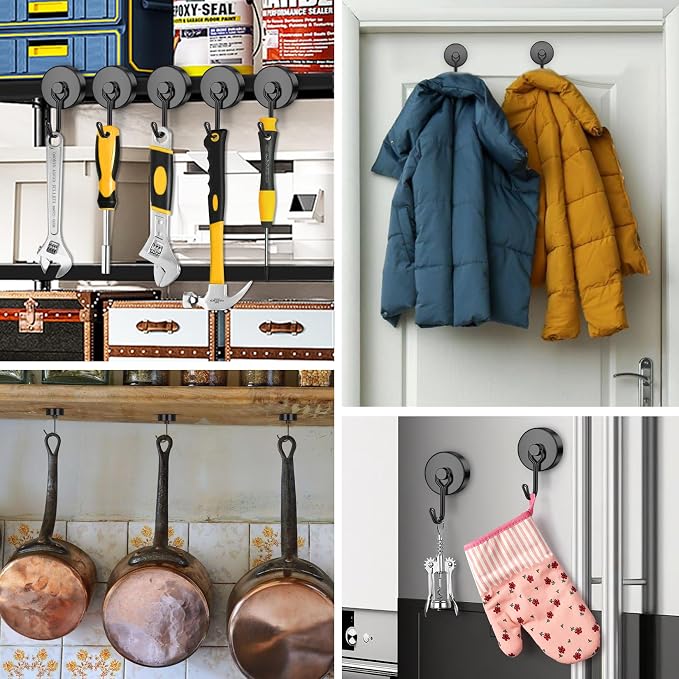 FINDMAG 100lbs+ Magnetic Hooks Heavy Duty, Extra Strong Magnetic Hooks - Image 6