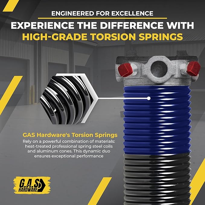 Garage Door Torsion Spring 262x1.75x38 Includes 1” Steel Bearing, and Winding - Image 6