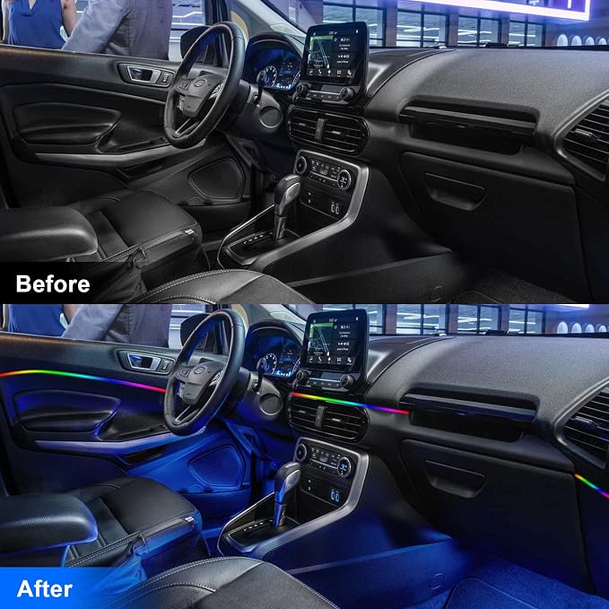 Acrylic Interior Car LED Strip Light, AMKI Car Led Lights Interior - Image 6