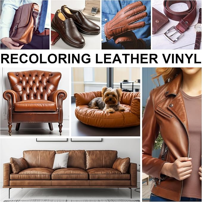 Leather Recoloring Balm Set, Leather Cleaner Restore Conditioner Mink Oil - Image 6