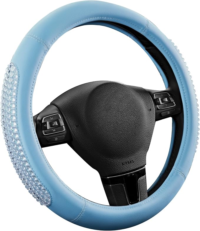 PIC AUTO Gel Particles Steering Wheel Cover, Universal Fit 14.5"-15.5" by PICAUTO