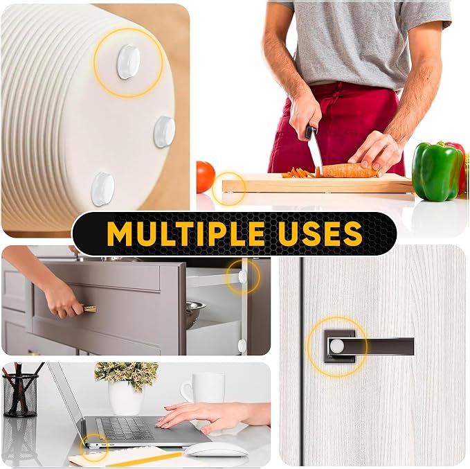 25 Clear Cabinet Door Bumpers - Image 4