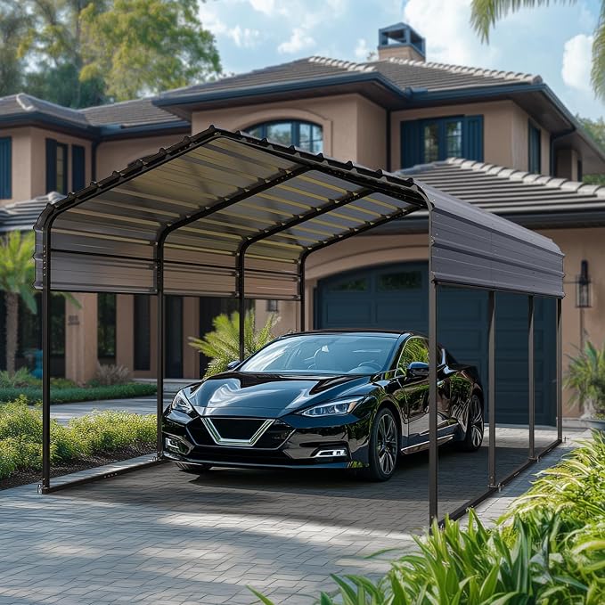 PHI VILLA 10 x 15 ft Heavy Duty Carport by PHIVILLAThepioneerofcomfortablehouseholdsupplies