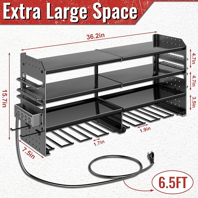 Large Power Tool Organizer Wall Mount - Image 2