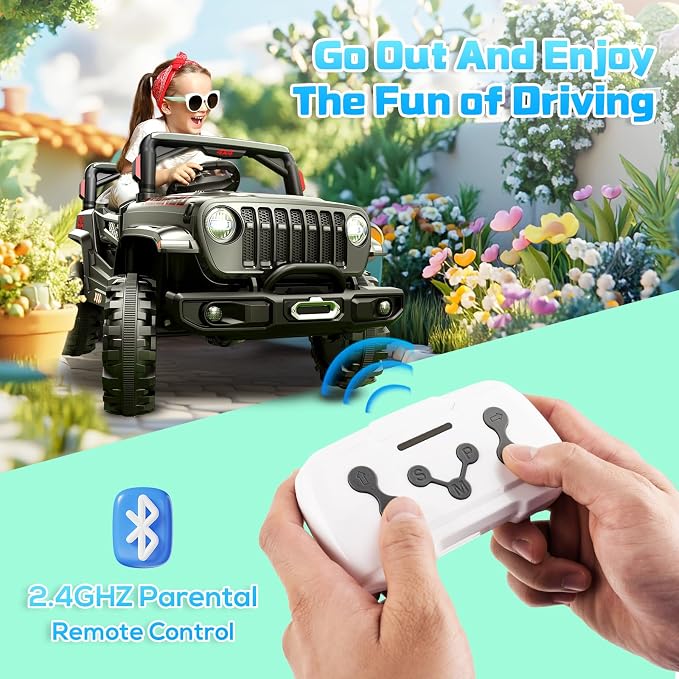 SEALIGHT 12V Kids Ride On Car Truck w/Parent Remote Control, Children Ride On - Image 3