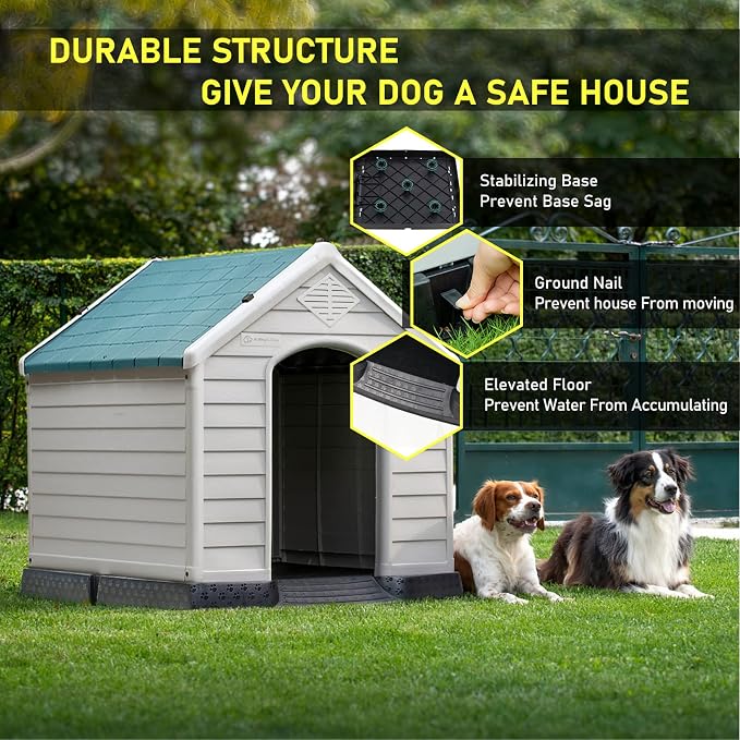 LEMBERI Durable Waterproof Plastic Dog House - Image 4