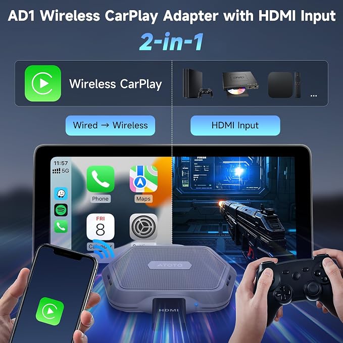 AD1 Wireless Carplay Adapter - Image 2