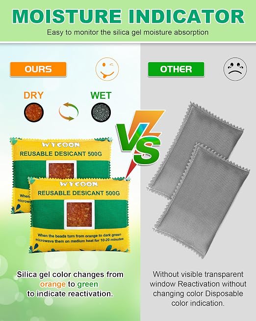 Rechargeable Desiccant Pack 2 x 500g, Moisture Absorber - Image 9