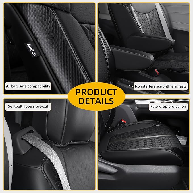 Custom Fit Sienna Seat Covers for Toyota Sienna LE, XLE 2021-2025 3-Row - Image 6
