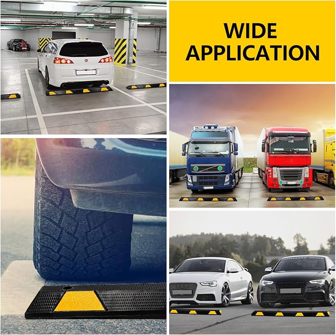 72-Inch Heavy Duty Rubber Parking Curb - Image 5