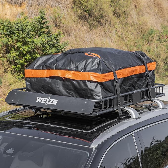 WEIZE Heavy Duty 64"x 39" Roof Rack, Rooftop Cargo Carrier Basket - Image 7