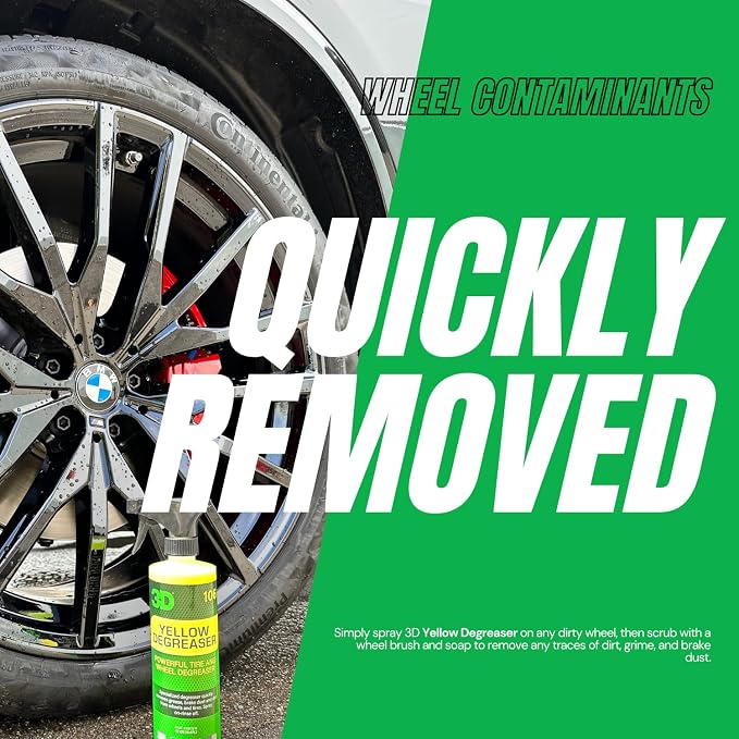 3D Yellow Degreaser – Non-Acid Wheel & Tire Cleaner Spray - Image 4