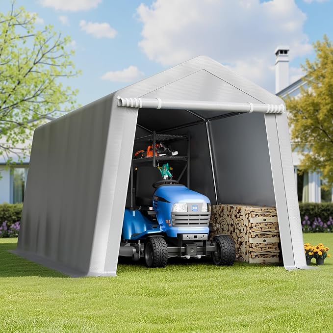 VEVOR Outdoor Storage Shed, 8 x 14 ft Portable Storage Tent - Image 8