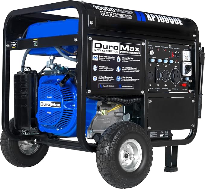 DuroMax XP10000E 10, 000-Watt Gas Powered Portable Generator - Image 2